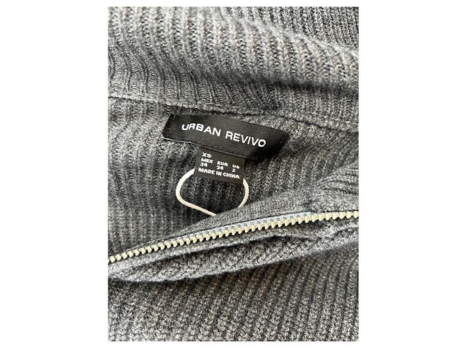 Autre Marque Sudadera gris con capucha - vista 6