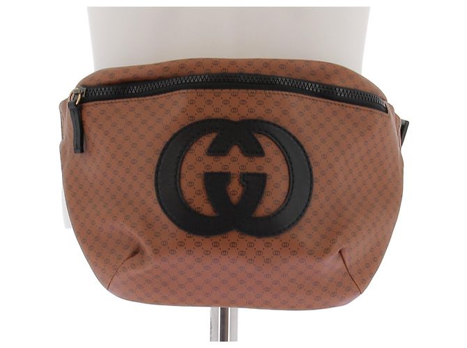 Borsa a vita Gucci in pelle marrone - vista 4