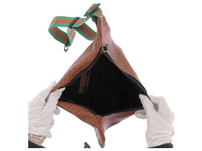 Borsa a vita Gucci in pelle marrone - vista 7