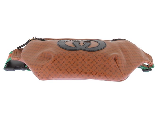 Borsa a vita Gucci in pelle marrone - vista 9