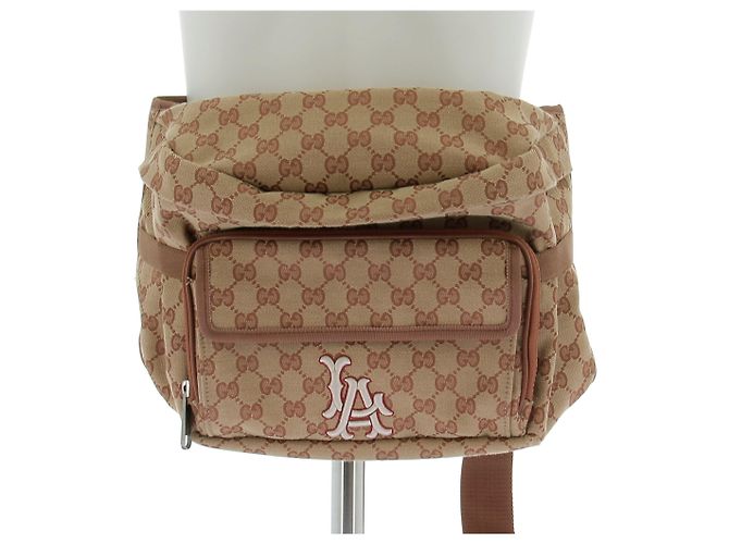 Borsa Banana Gucci Monogramma Marrone in Tela - vista 4