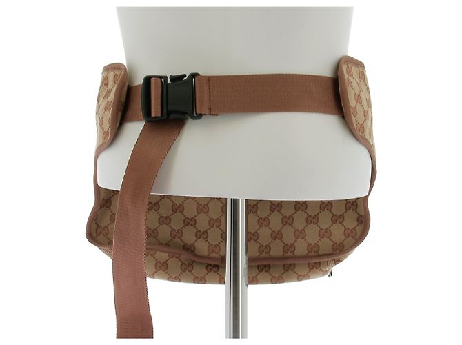 Borsa Banana Gucci Monogramma Marrone in Tela - vista 5