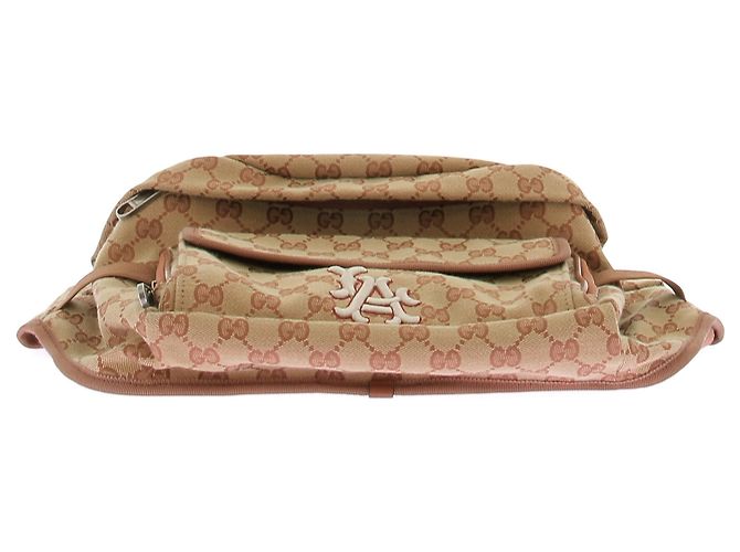 Borsa Banana Gucci Monogramma Marrone in Tela - vista 8