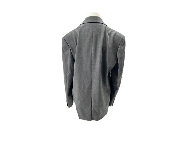 Autre Marque Blazer asimétrico gris de lana - vista 2