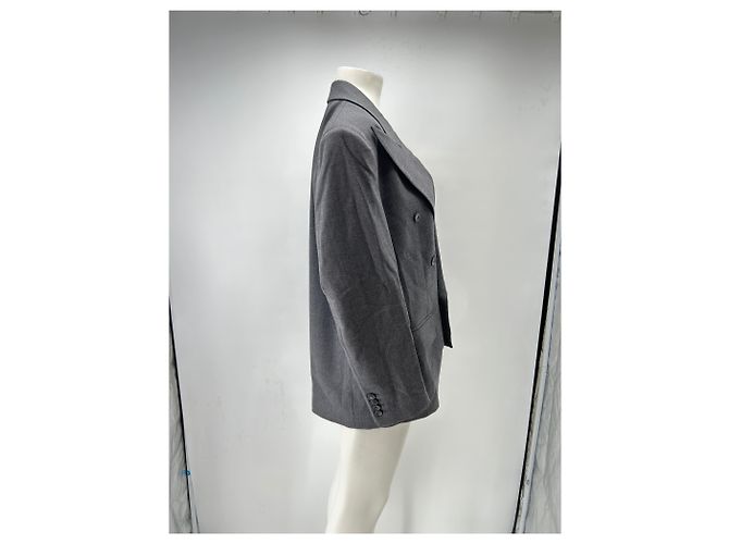 Autre Marque Blazer asimétrico gris de lana - vista 3