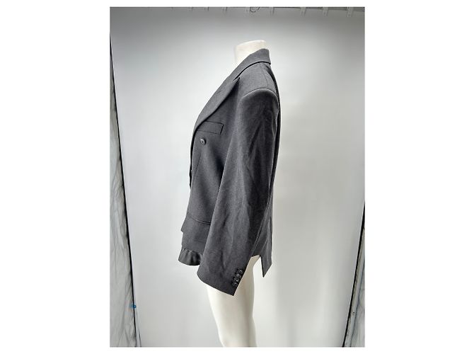 Autre Marque Blazer asimétrico gris de lana - vista 4
