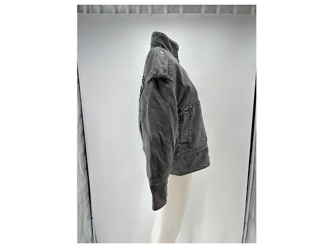 Liu.Jo Jeansjacke Grau mit Stickerei - Ansicht 3