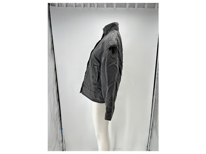 Liu.Jo Jeansjacke Grau mit Stickerei - Ansicht 4