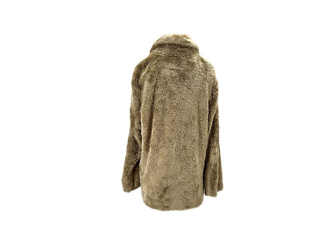 Pinko Kunstfellmantel braun - Ansicht 2