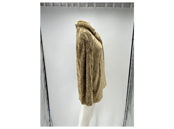 Pinko Kunstfellmantel braun - Ansicht 3