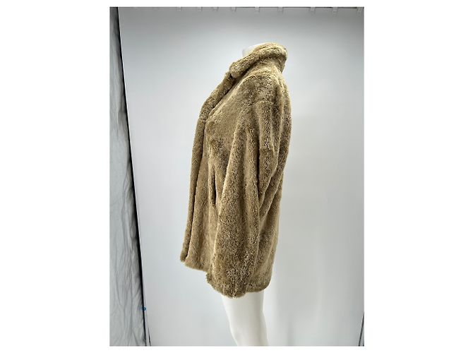 Pinko Kunstfellmantel braun - Ansicht 4