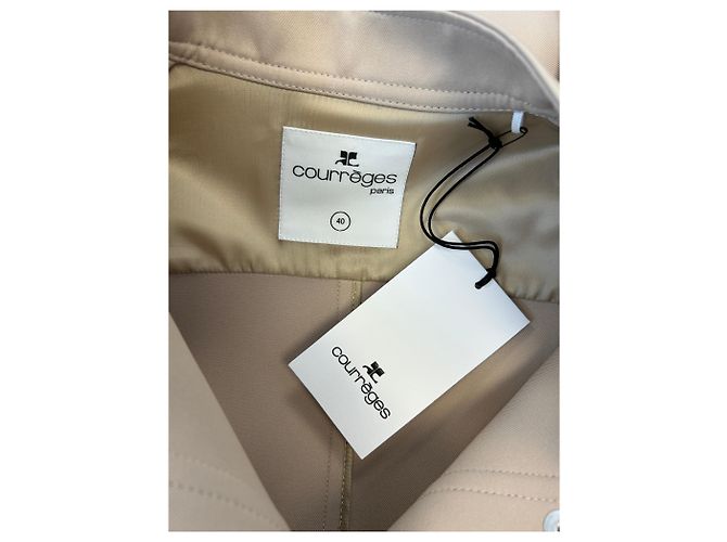 Abrigo largo beige Courreges - vista 5