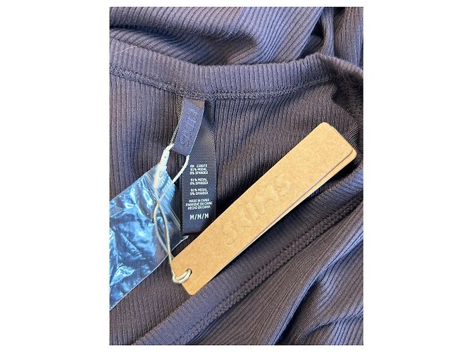 Autre Marque Camiseta de canalé de manga larga Púrpura - vista 5