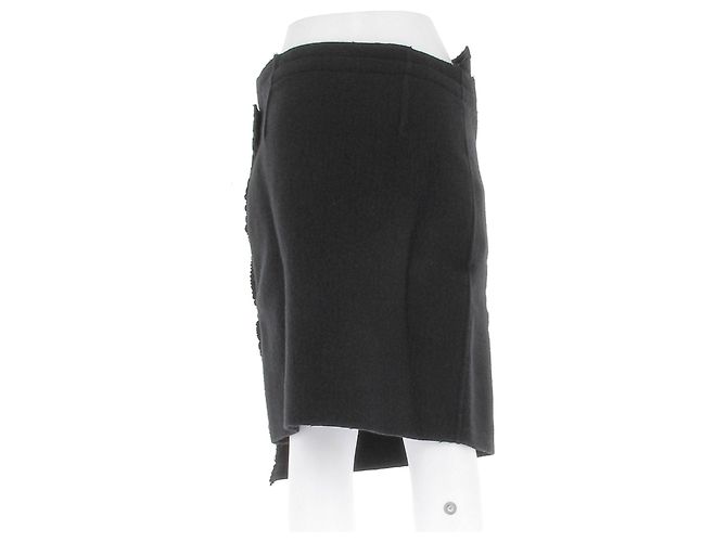 Falda de lana negra Phoebe Philo Negro - vista 2