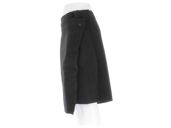 Falda de lana negra Phoebe Philo Negro - vista 4