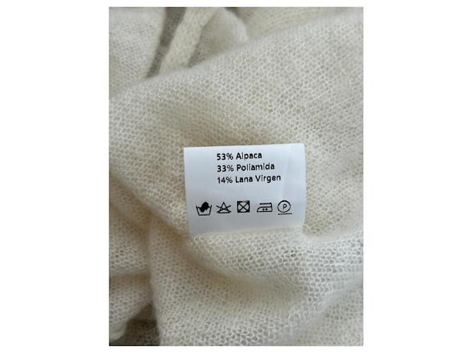 Autre Marque Weißer Wollcardigan - Ansicht 6