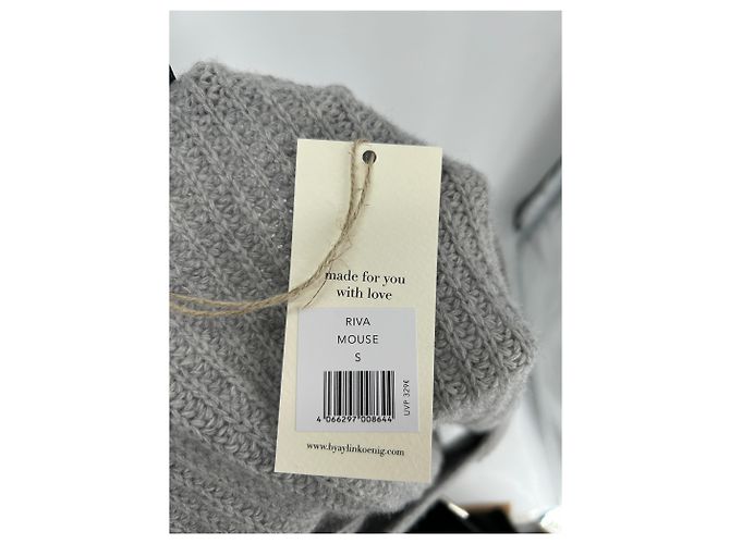 Autre Marque Suéter BY AYLIN KOENIG de lana gris cuello en V S - vista 5
