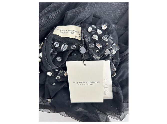 Autre Marque Transparente Strasskleid Schwarz - Ansicht 5