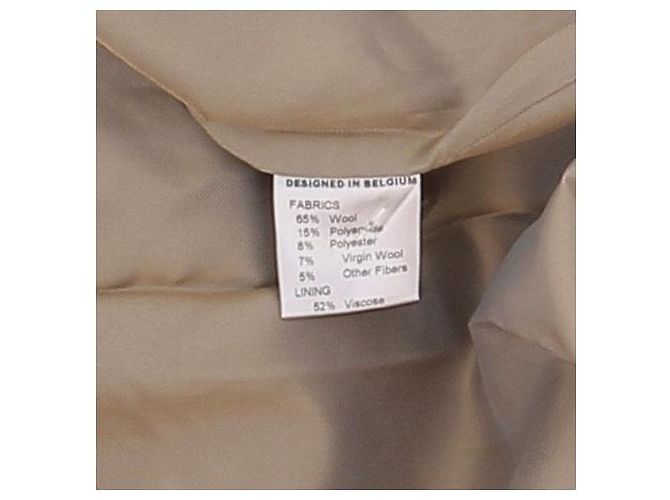 Autre Marque RHUNE Wollmantel lang Hellbraun - Ansicht 4