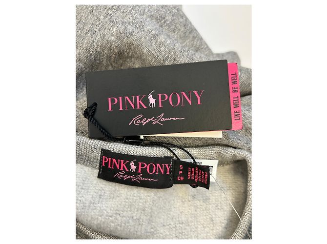 Ralph Lauren Pink Pony Pullover Grau Baumwolle S - Ansicht 5