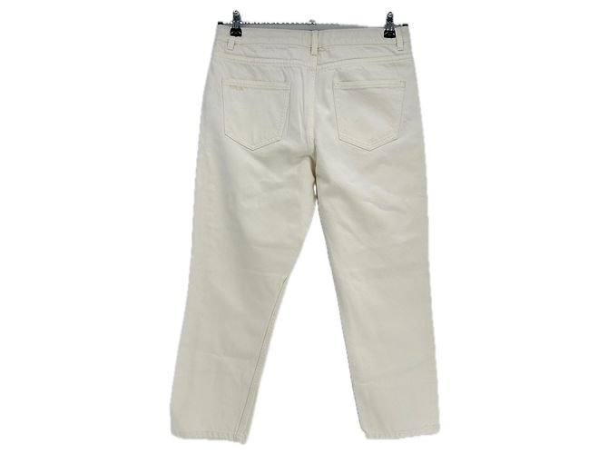 Jeans Ba&Sh bianchi in cotone Bianco - vista 2