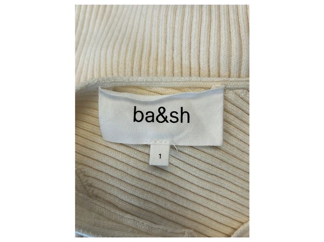 Canotta a coste ecru Ba&Sh Beige - vista 5