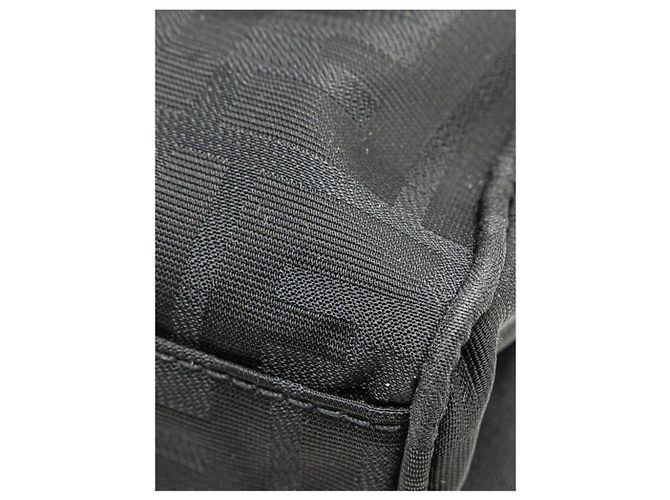 Fendi Borsa tote in nylon Zucca nera Nero - vista 11