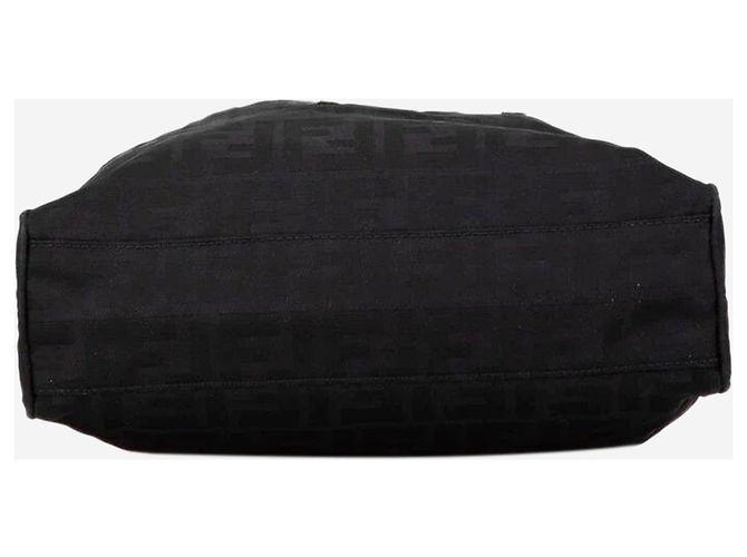 Fendi Borsa tote in nylon Zucca nera Nero - vista 4