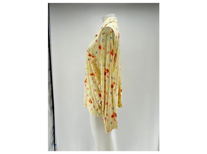 Autre Marque Camisa amarilla con estampado Amarillo - vista 4