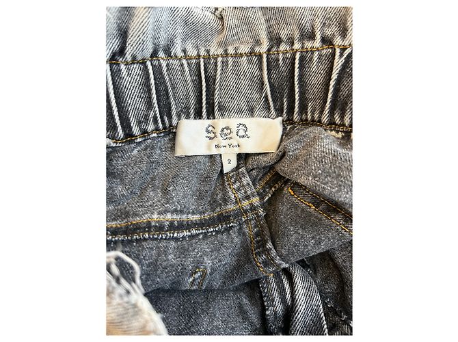 Jeans de pierna ancha Sea New York gris algodón - vista 3