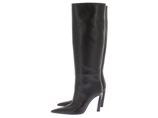 Autre Marque Botas de tacón negras Negro - vista 3