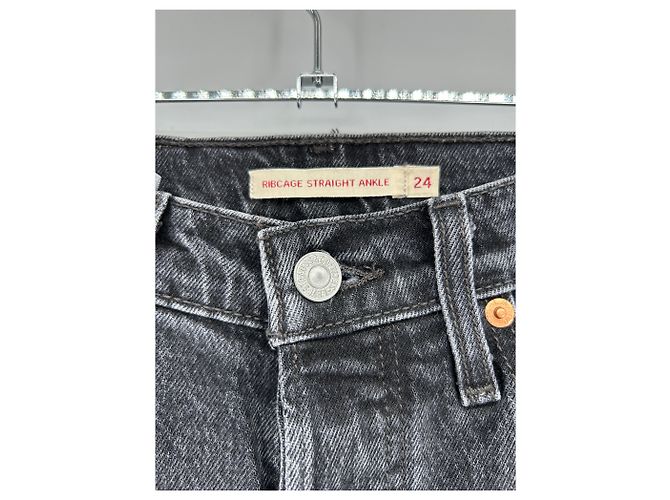 Levi's Jeans negro "Ribcage Straight Ankle" - vista 3