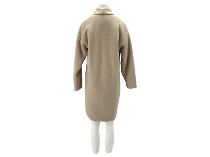 Autre Marque Abrigo beige de cachemira y lana - vista 2