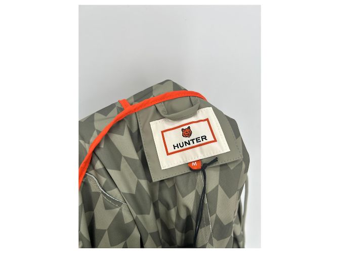 Parka con cappuccio Hunter x Maison Kitsuné Taupe Cachi - vista 4