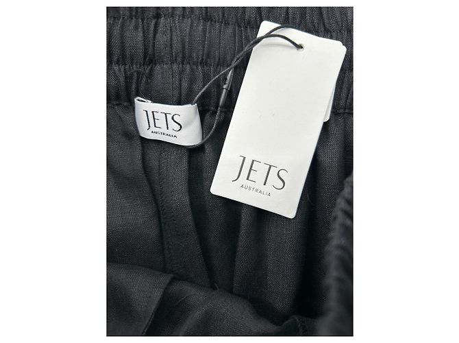 Autre Marque JETS AUSTRALIA Leinen Shorts Schwarz - Ansicht 3