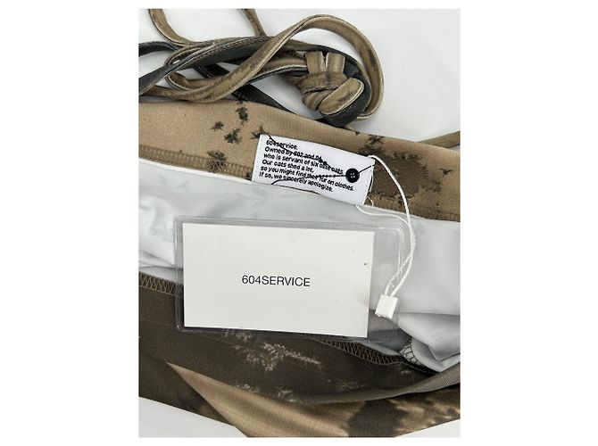 Autre Marque Top corto stampato marrone 604 SERVICE - vista 5