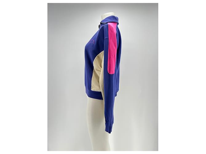 Autre Marque MAISON LABICHE Lila Halb-Zip-Pullover aus Baumwolle - Ansicht 4