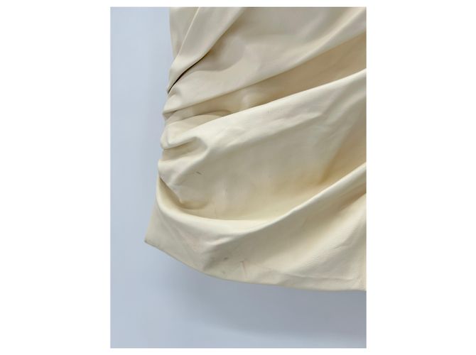 Autre Marque Top bustier de cuero blanco PARIS GEORGIA XS - vista 3