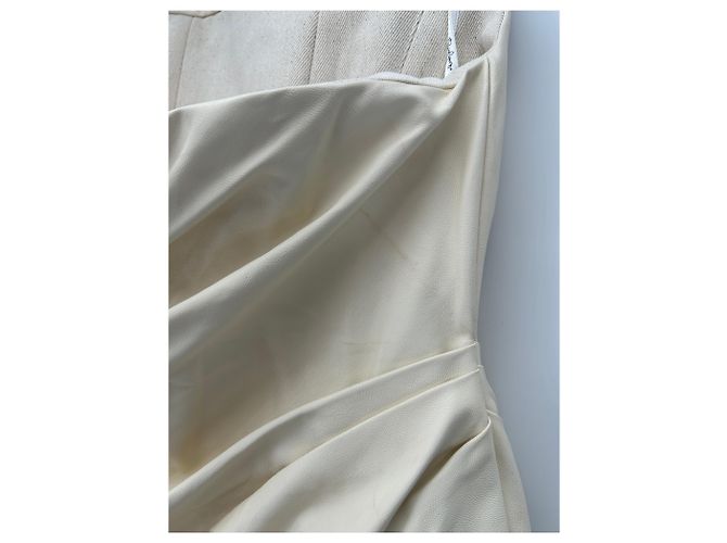 Autre Marque Top bustier de cuero blanco PARIS GEORGIA XS - vista 4