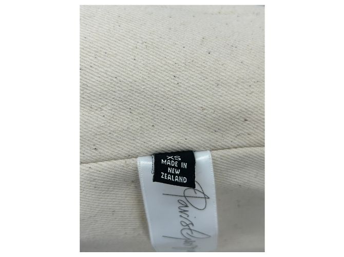 Autre Marque Top bustier de cuero blanco PARIS GEORGIA XS - vista 7