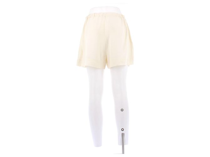 Shorts de algodão creme Eres S Bege - vista 2