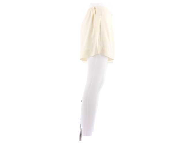 Shorts de algodão creme Eres S Bege - vista 3