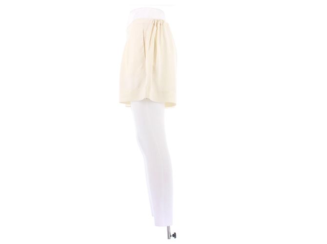Shorts de algodão creme Eres S Bege - vista 4