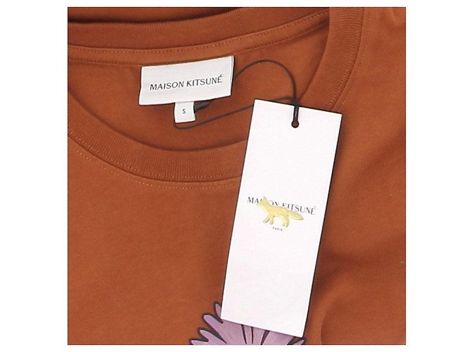 Autre Marque Camiseta de algodón naranja MAISON KITSUNÉ - vista 5