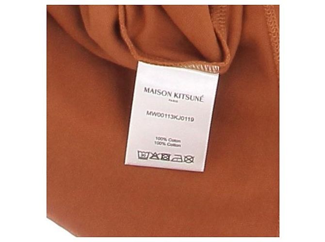 Autre Marque Camiseta de algodón naranja MAISON KITSUNÉ - vista 6