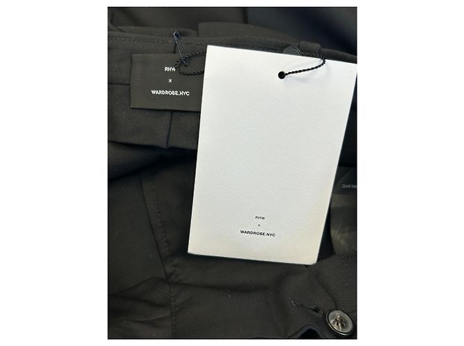 Autre Marque Pantalón de lana negra Negro - vista 3