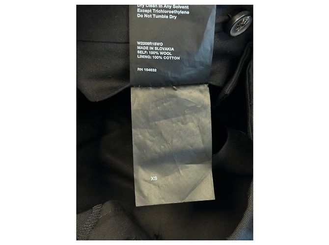 Autre Marque Pantalón de lana negra Negro - vista 4