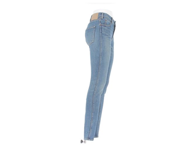 Jeans Slim Blu Céline in Cotone - vista 3