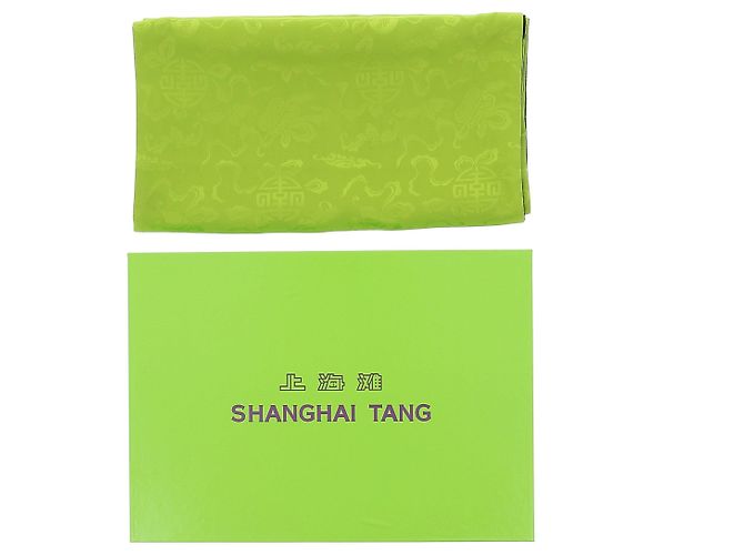 Stola in seta verde Shanghai Tang - vista 5