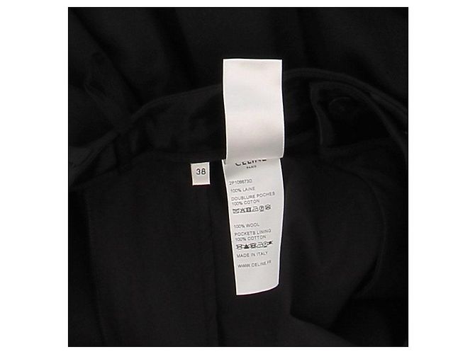Céline Hose aus Wolle schwarz - Ansicht 6
